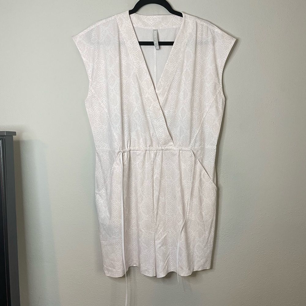 Athleta White Wrap-Front Jumpsuit